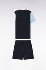 Short pyjamas in cut and sewn cotton jersey