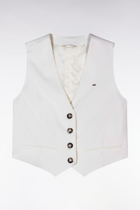 Ecru flowing waistcoat - Image 2