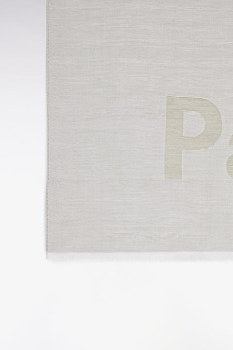 Écharpe en coton et modal rose et beige Eden Park - Image 2