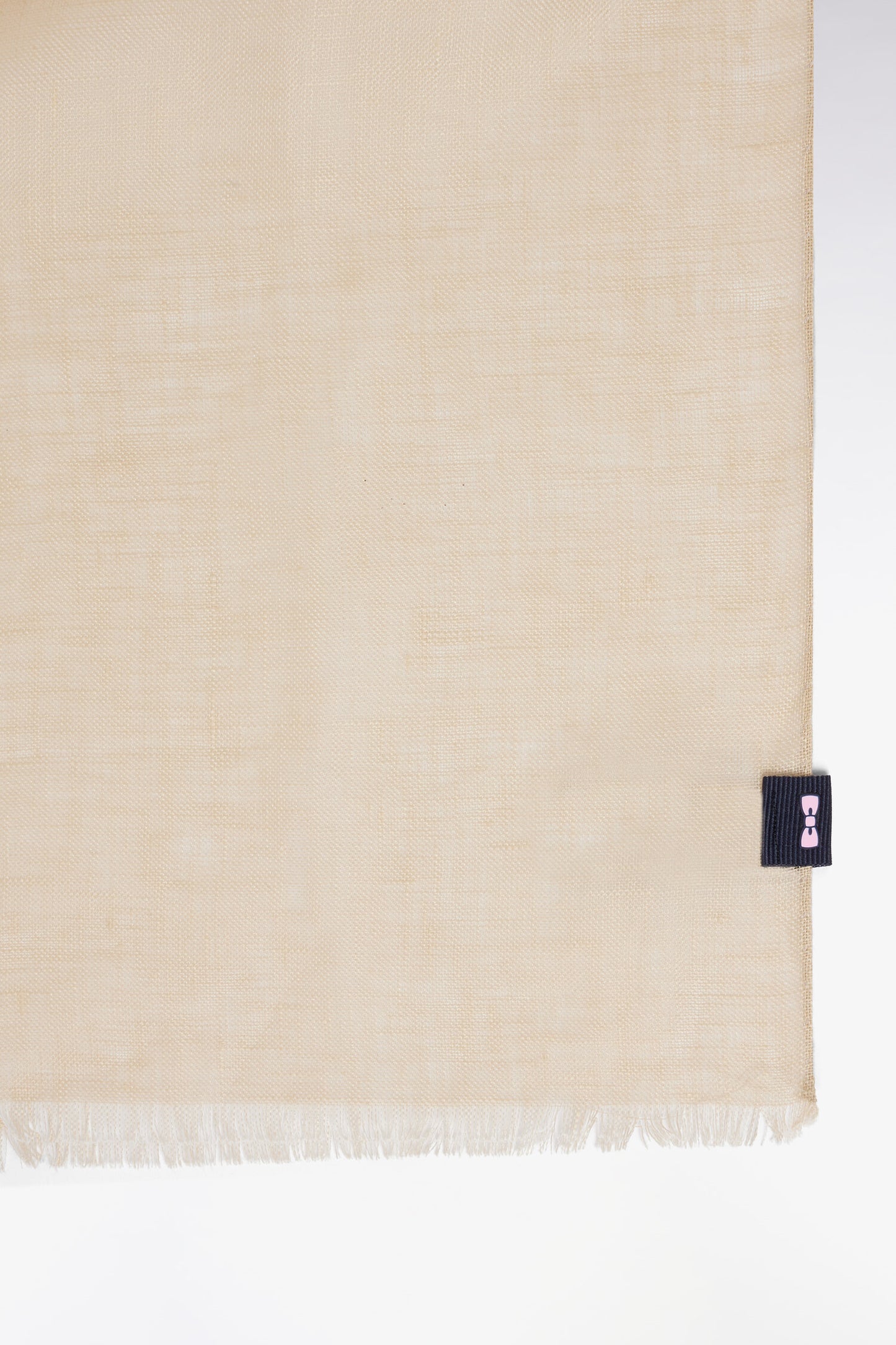 Light beige linen scarf