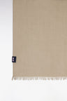 Plain khaki cotton and modal scarf