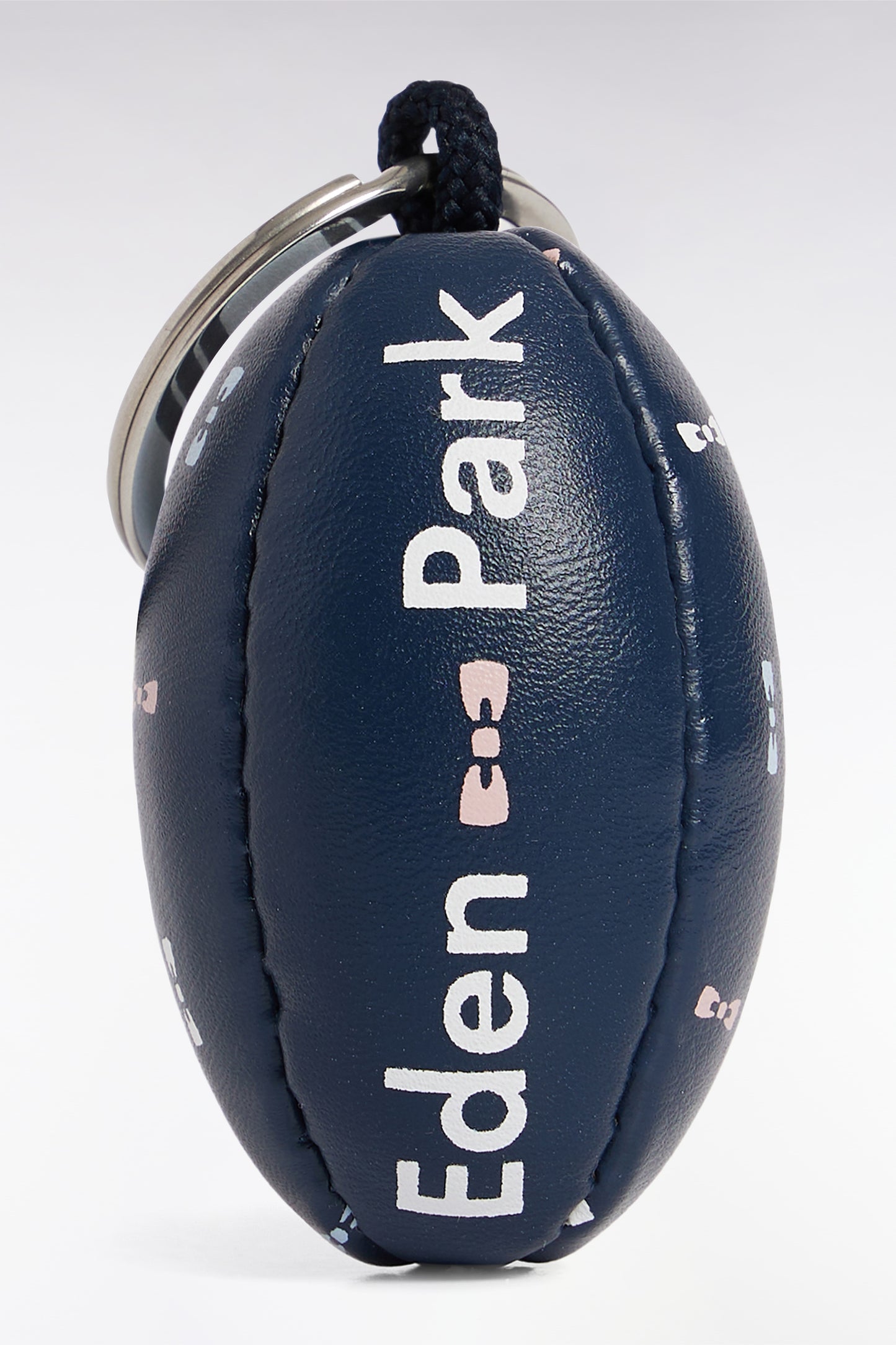 Porte-clés en cuir vegan marine