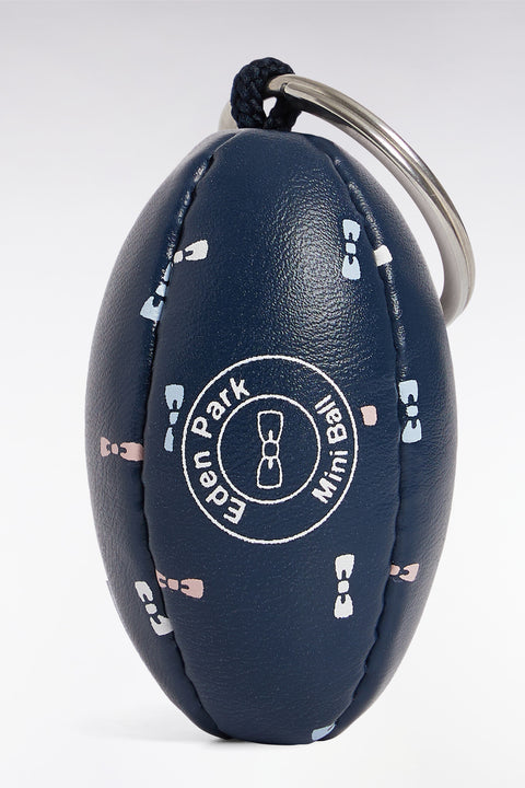 Porte-clés en cuir vegan marine - Image 2