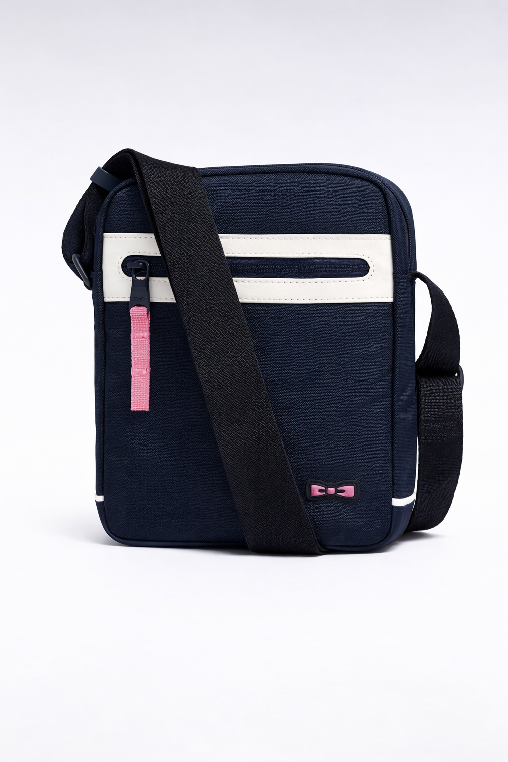 Sacoche bimatière marine colorblock