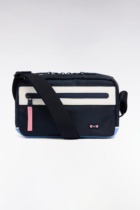 Sac sacoche bimatière horizontal marine colorblock - Image 1