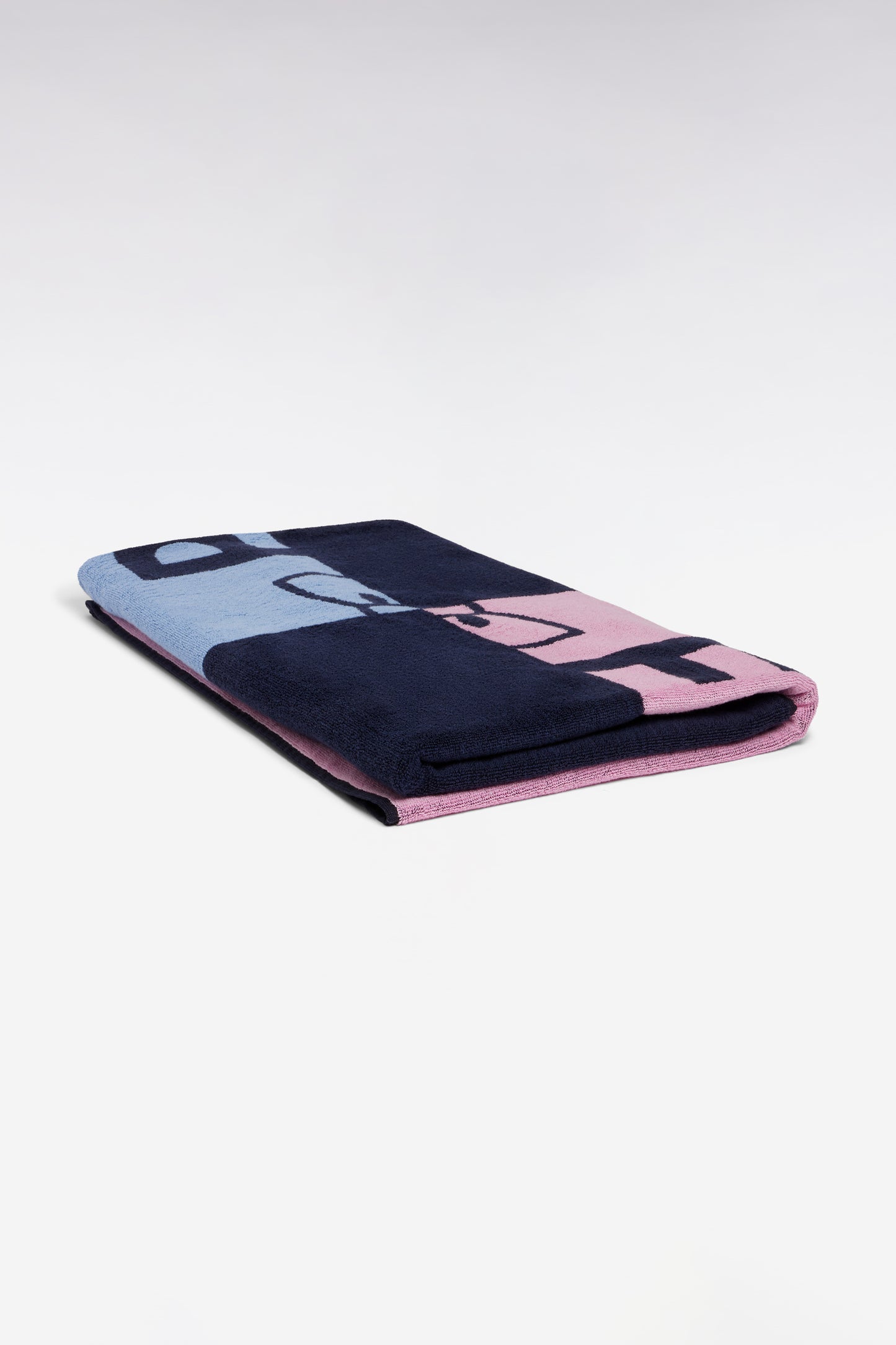 Serviette de plage en coton marine colorblock Eden Park