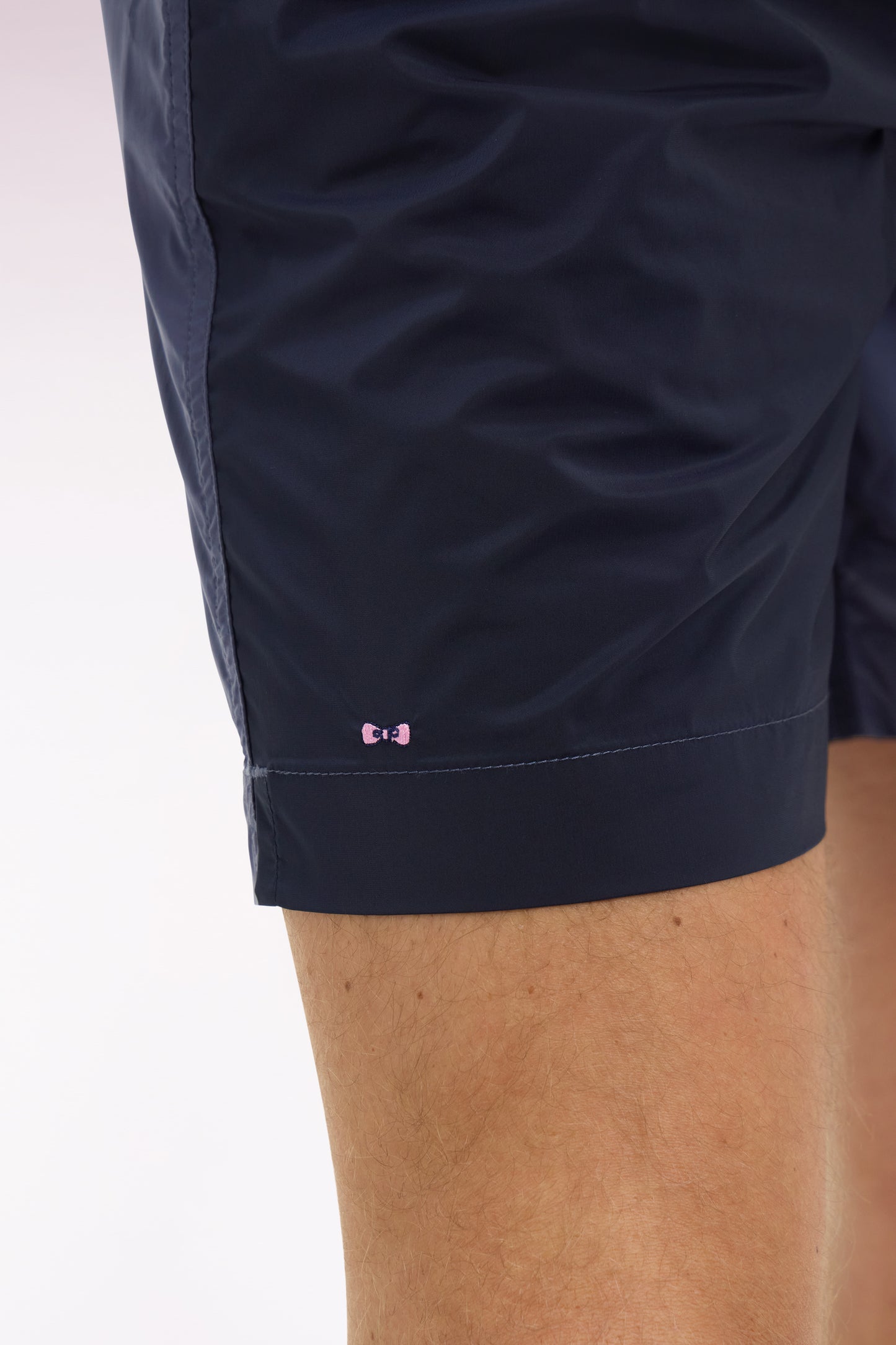 Two-tone navy swimsuit