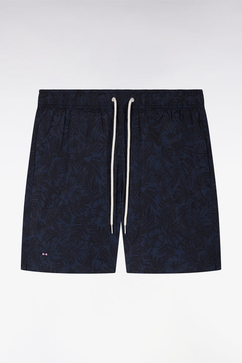 Maillot de bain marine à imprimé tropical - Image 2