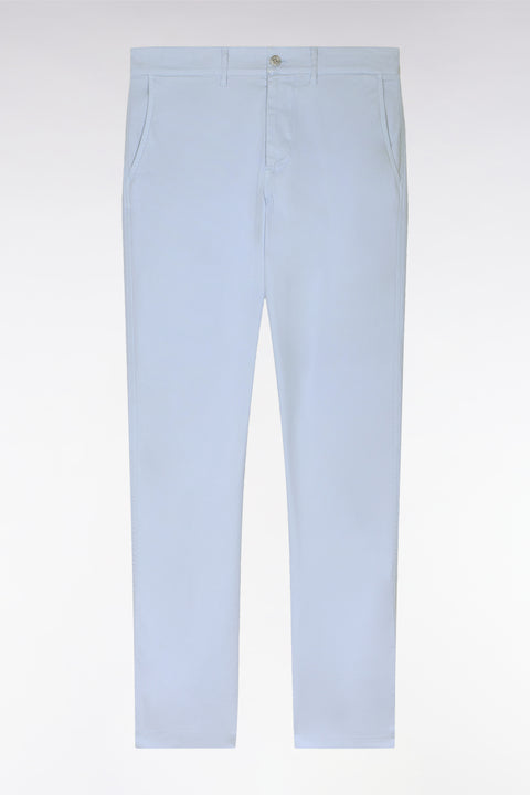 Pantalon chino en lyocell et coton stretch gris clair - Image 2