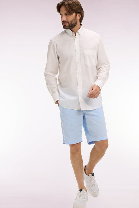 Bermuda chino en gabardine stretch bleu ciel - Image 1