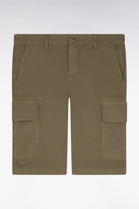 Bermuda chino en gabardine stretch gris clair - Image 2
