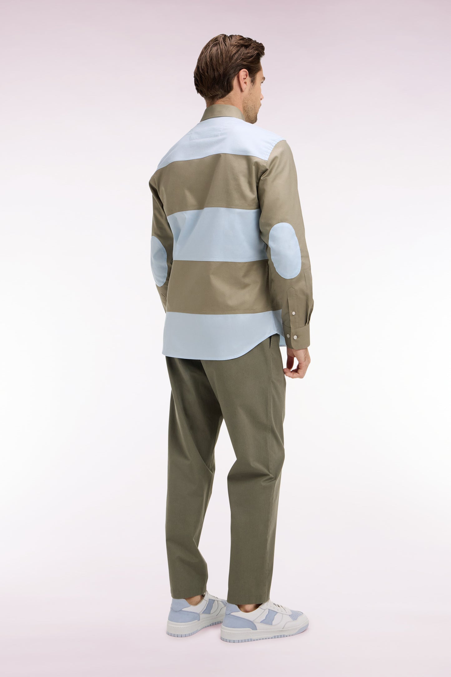 Pantalon en toile de coton kaki