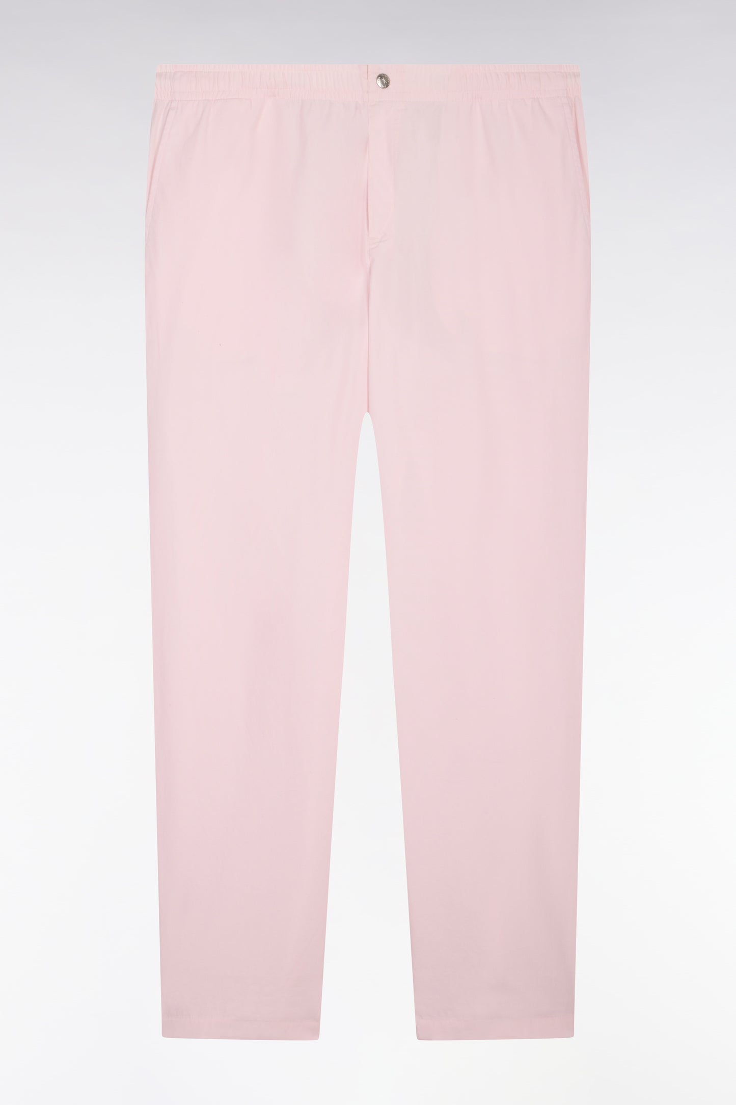 Pantalon en toile de coton rose