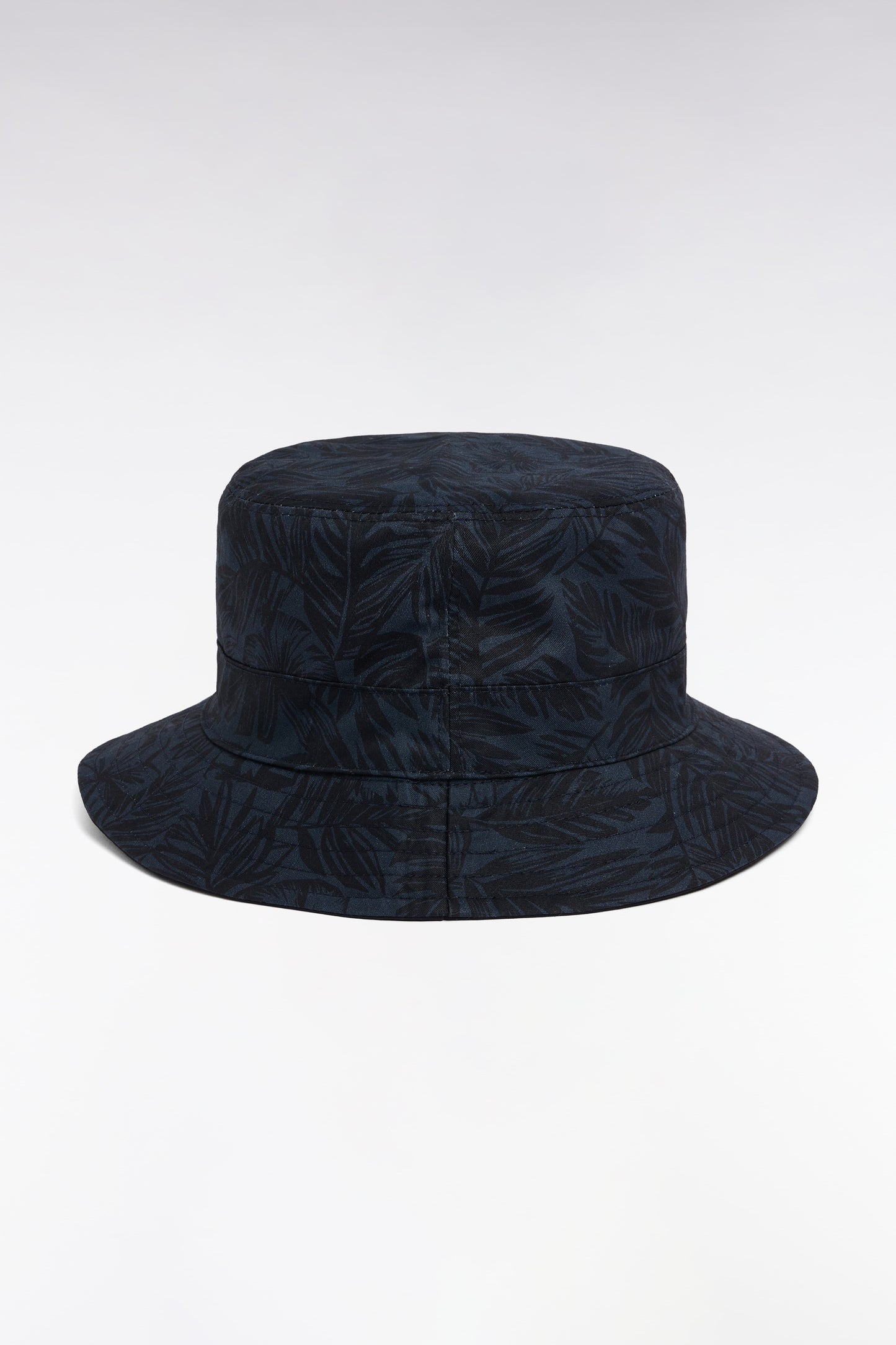 Bob réversible en twill de coton imprimé marine