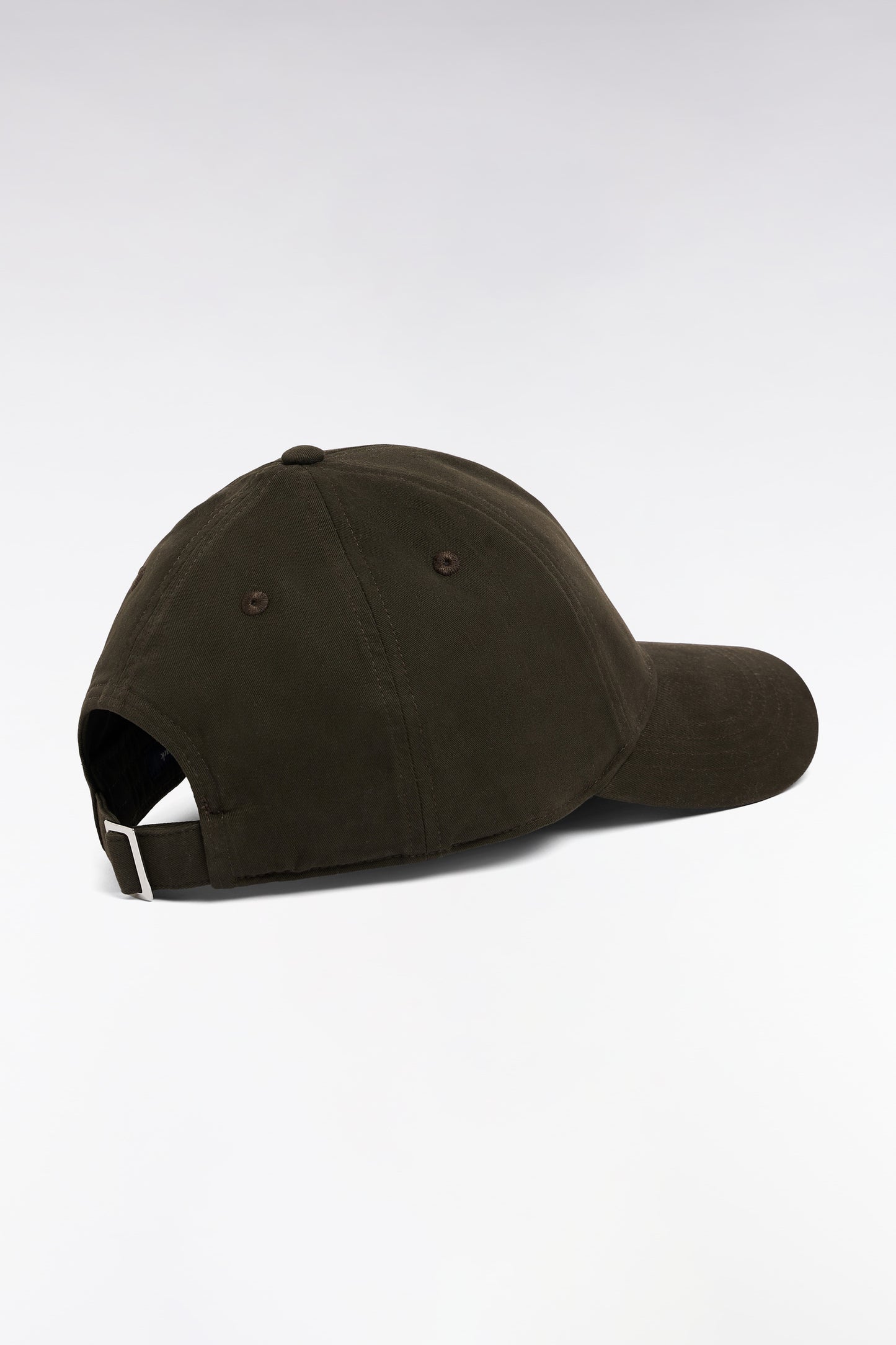 Khaki stretch cotton twill cap