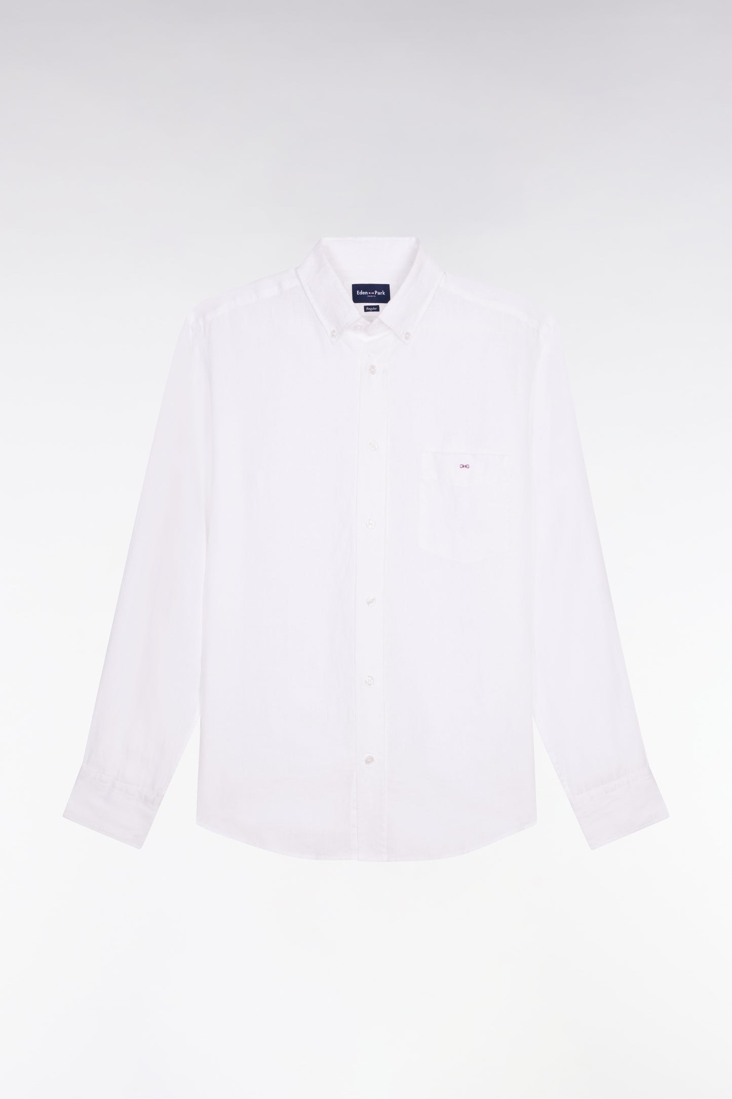 Straight white linen shirt