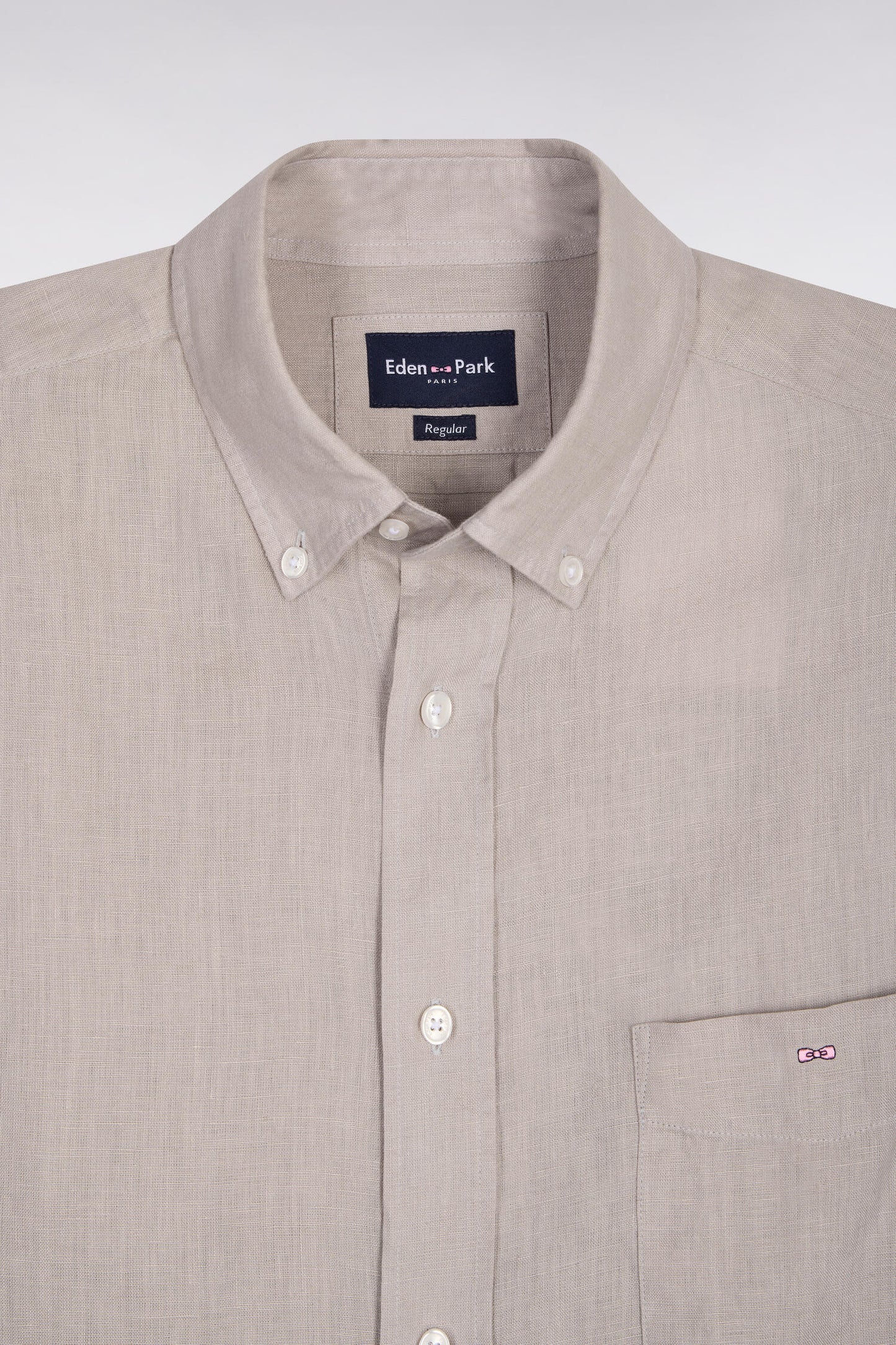 Straight gray linen shirt