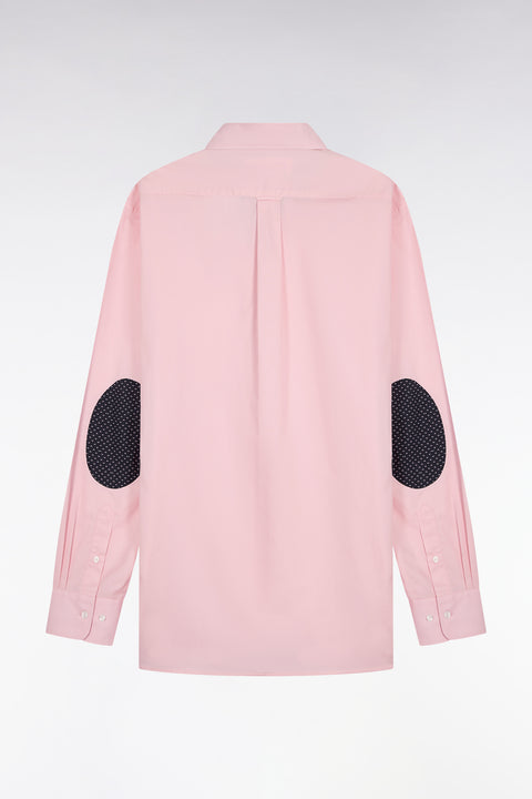 Chemise en coton rose à coudières imprimées - Image 2