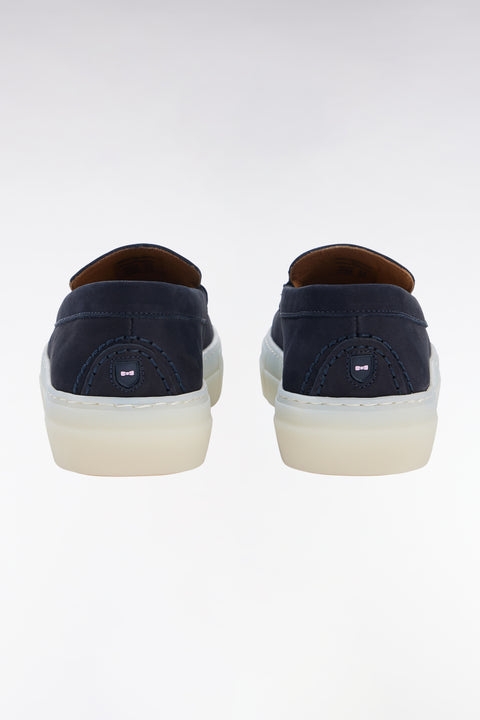 Navy nubuck slip-on sneakers - Image 2