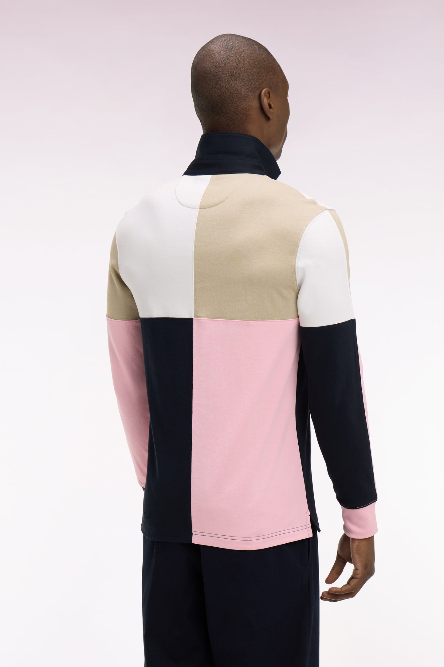 Pink Cotton Crossover Long Sleeve Jersey