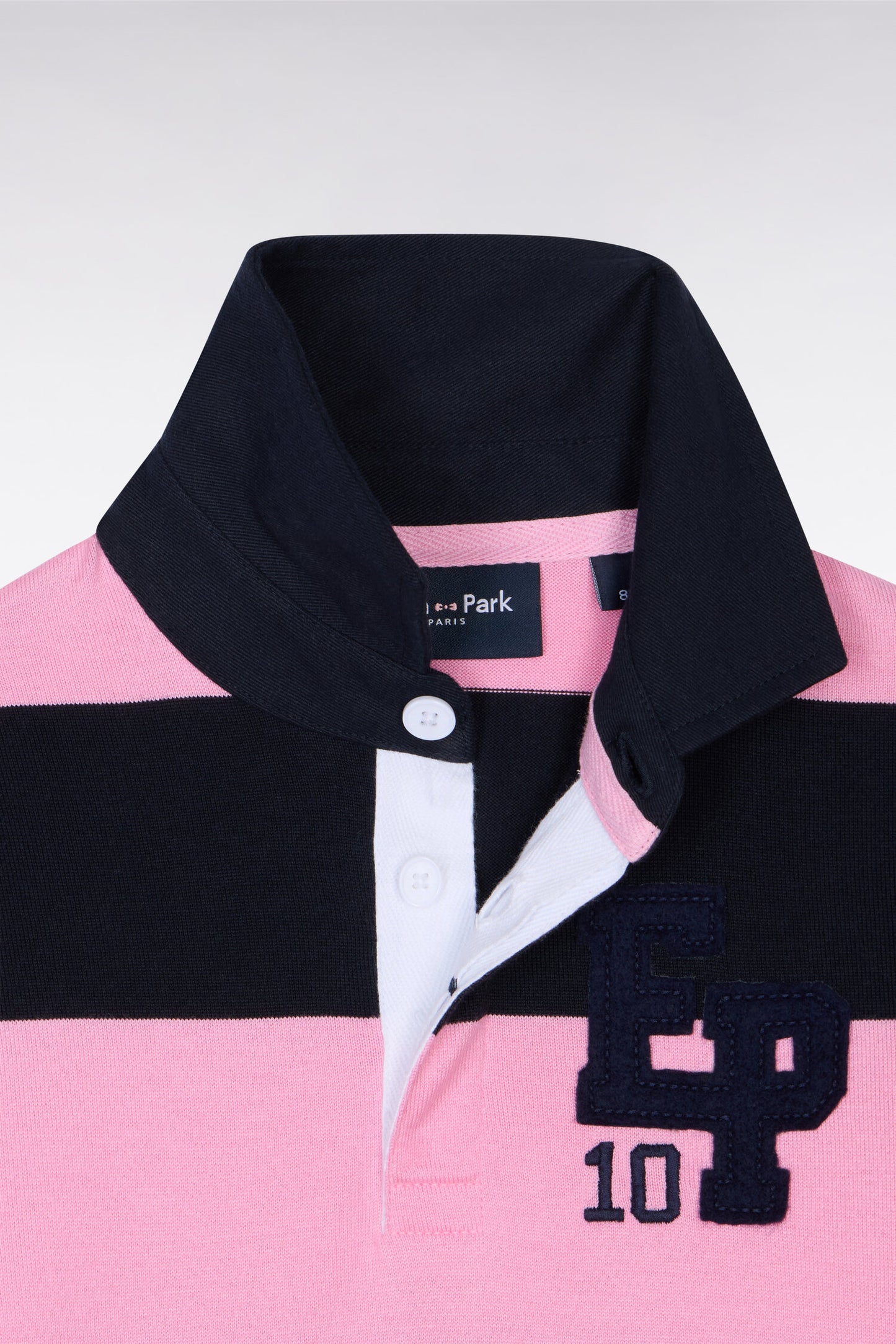 Maillot de rugby à manches longues en coton Pima rayé