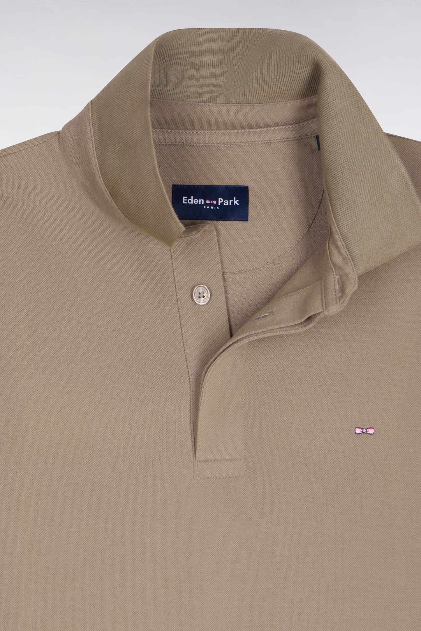Brown Cotton Short Sleeve Slim Fit Polo Shirt