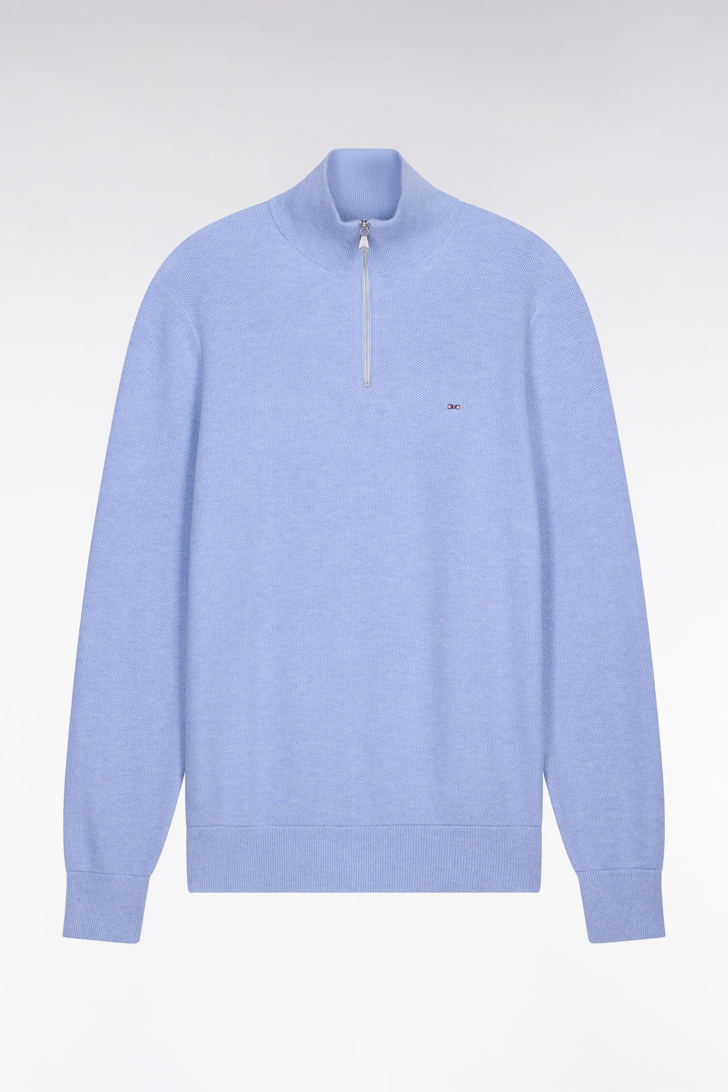 Sky cotton trucker neck sweater