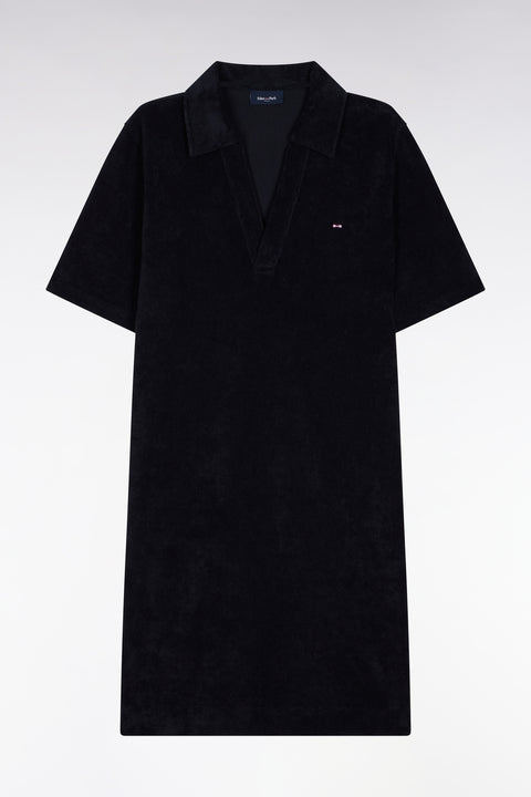 Robe courte en éponge marine coupe droite - Image 2