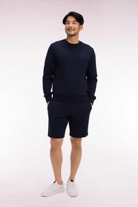 Short en molleton coton marine - Image 1