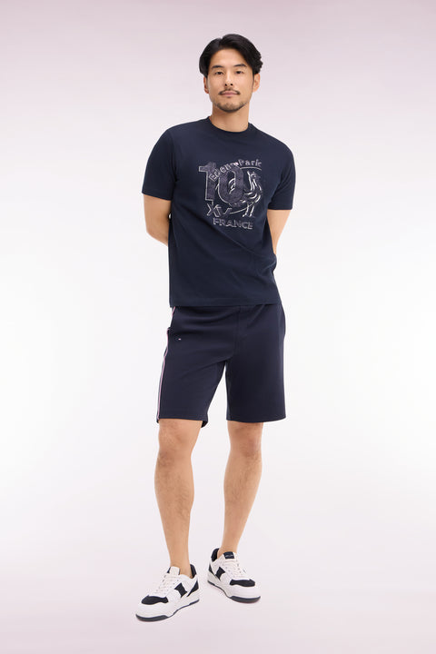 Short en molleton marine XV de France - Image 3