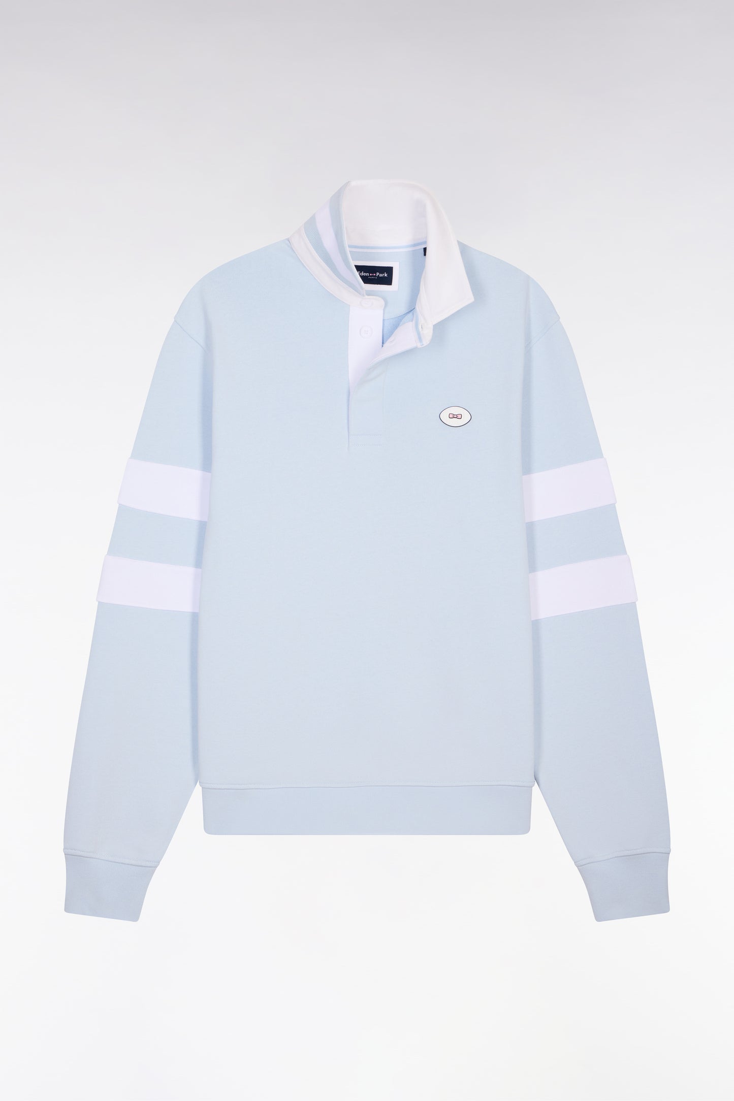 Regular fit sky fleece jersey collar sweatshirt