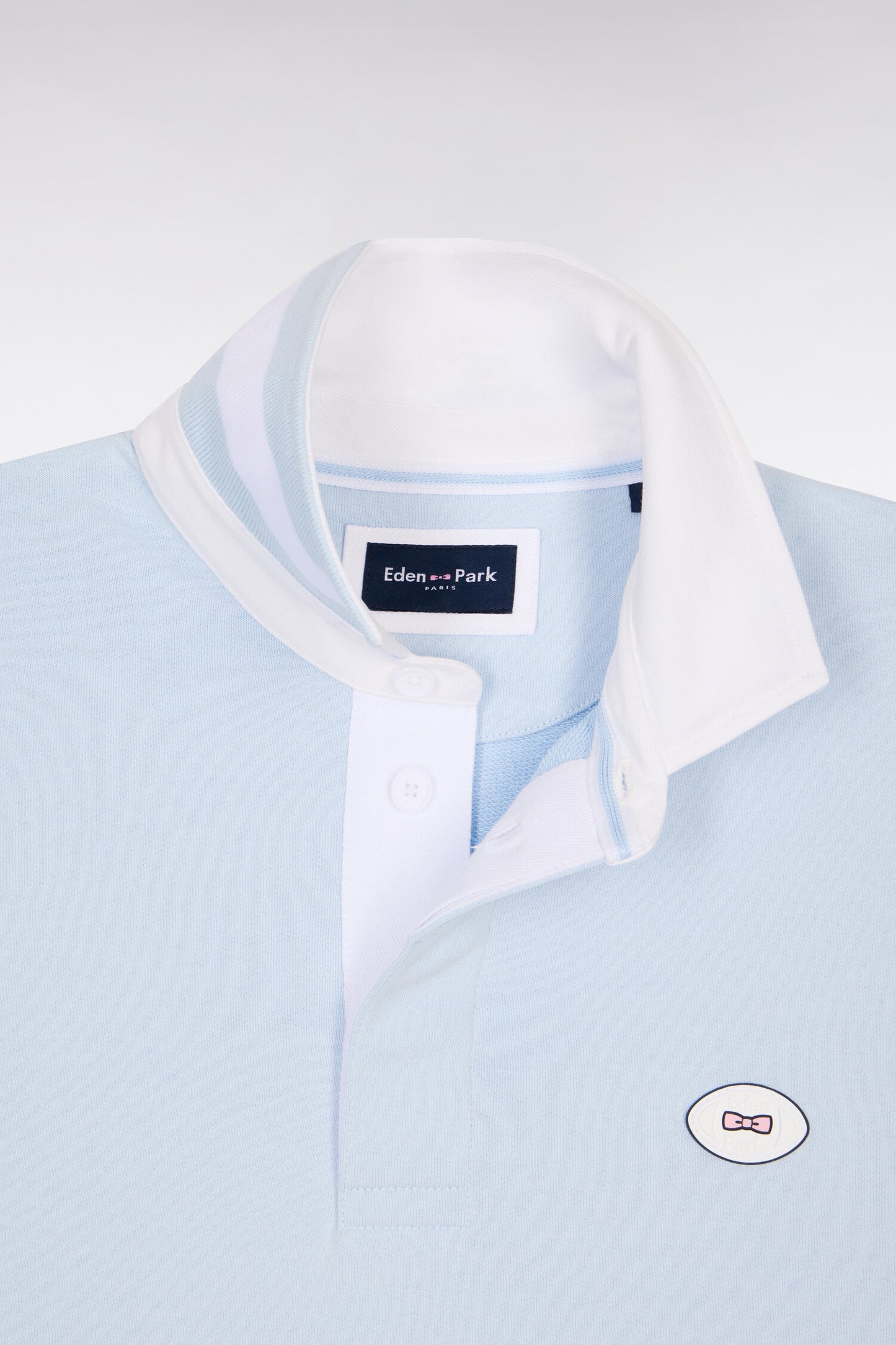 Regular fit sky fleece jersey collar sweatshirt