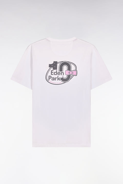 T-shirt à manches courtes blanc sérigraphié coupe regular - Image 2