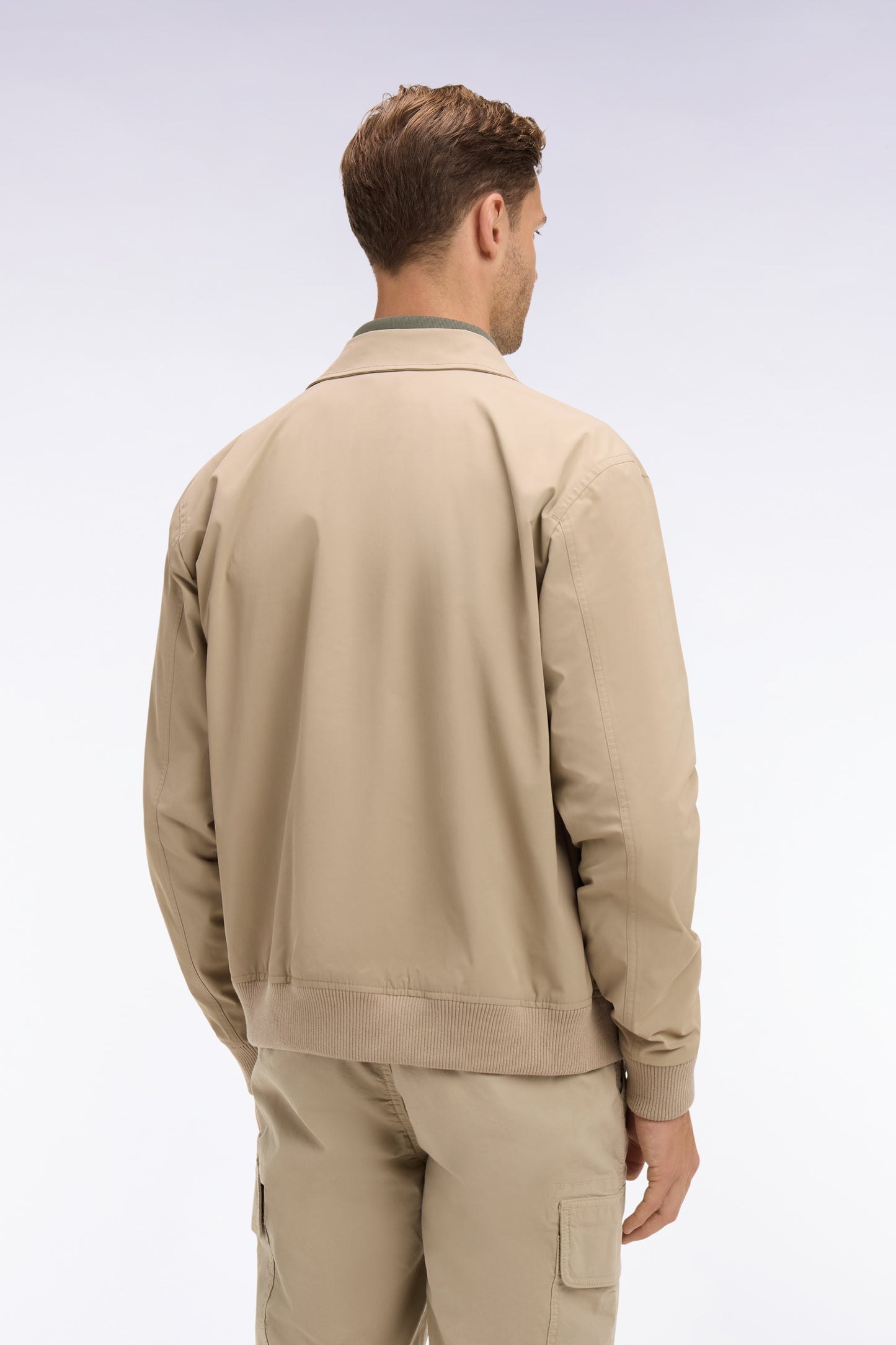Beige nylon jacket