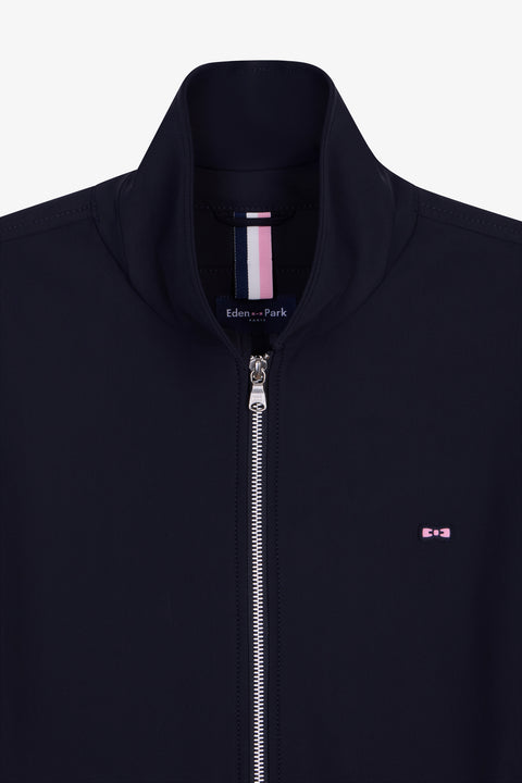 Blouson en nylon technique double face marine - Image 2