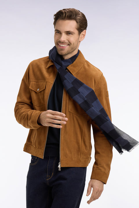 Blouson en daim velours marron - Image 1