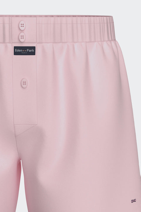 Pink cotton poplin boxer shorts - Image 2