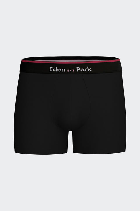 Boxer shorts in black stretch cotton jersey - Image 1