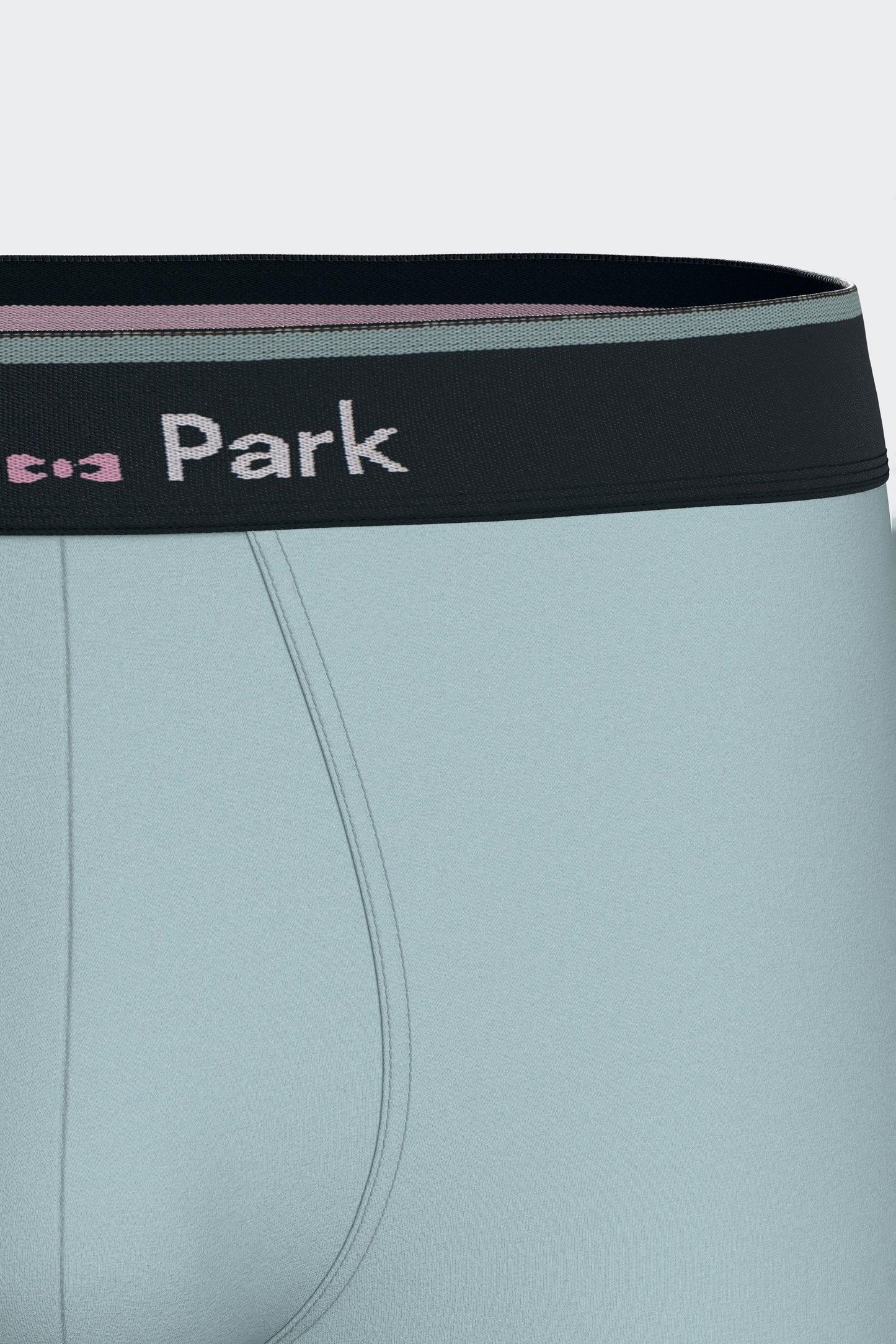 Boxer shorts in sea green stretch cotton jersey