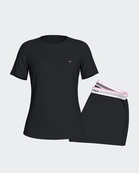 Pyjama en modal stretch marine - Image 1