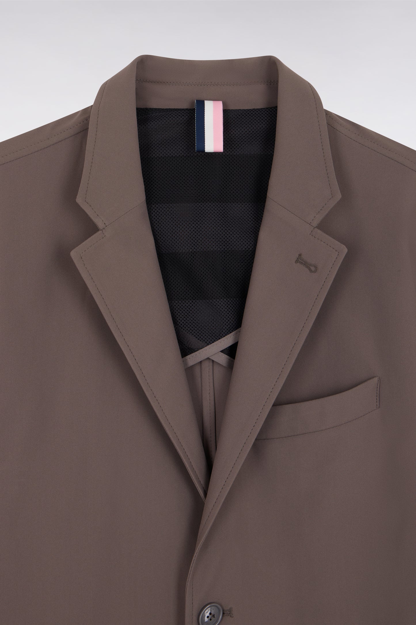 Veste en nylon aspect maille technique kaki