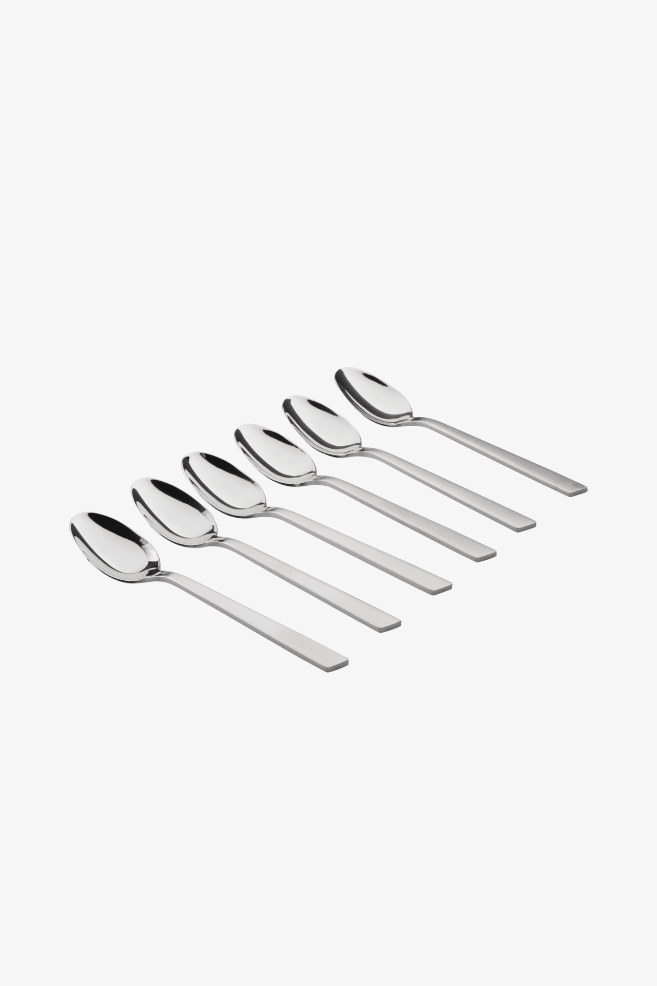 Set of 6 stainless steel table spoons