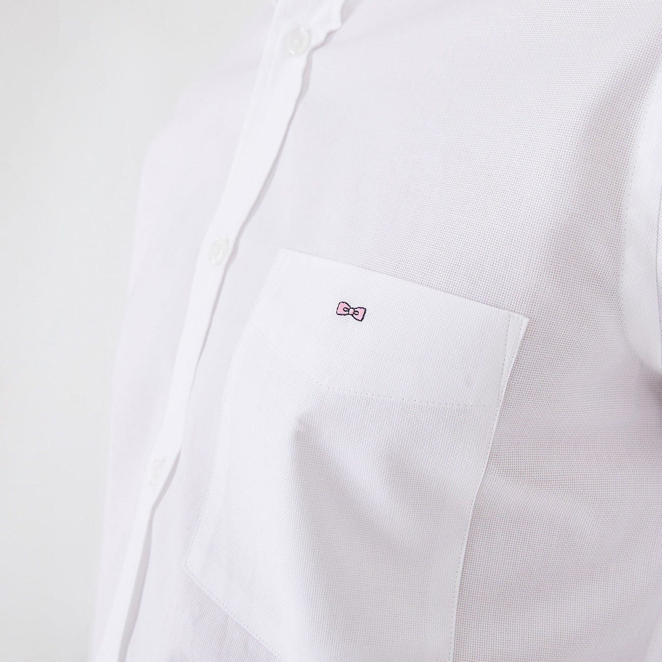 White cotton blend shirt