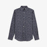 Navy blue shirt with exclusive floral print