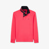 Pink long-sleeved rugby shirt
