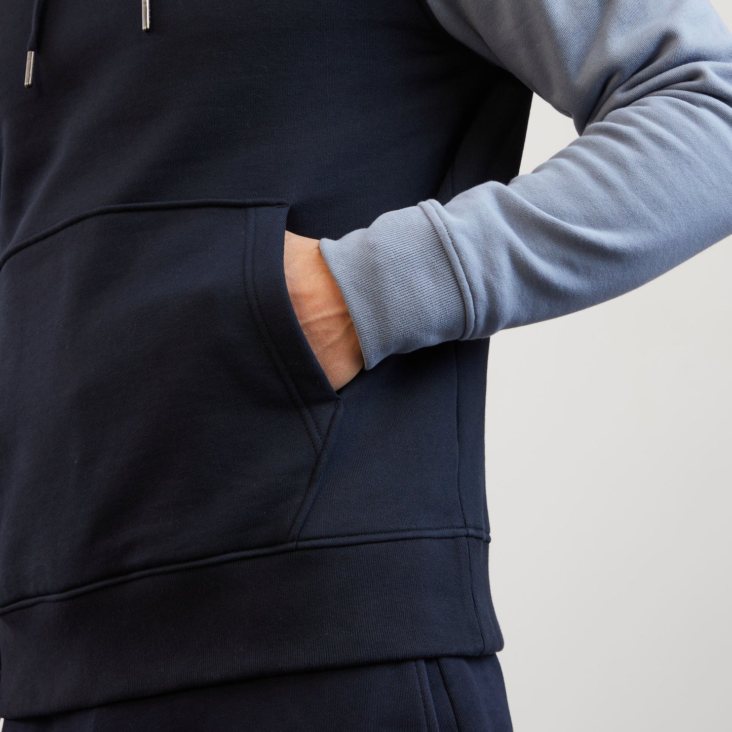 Blue colourblock sweatshirt