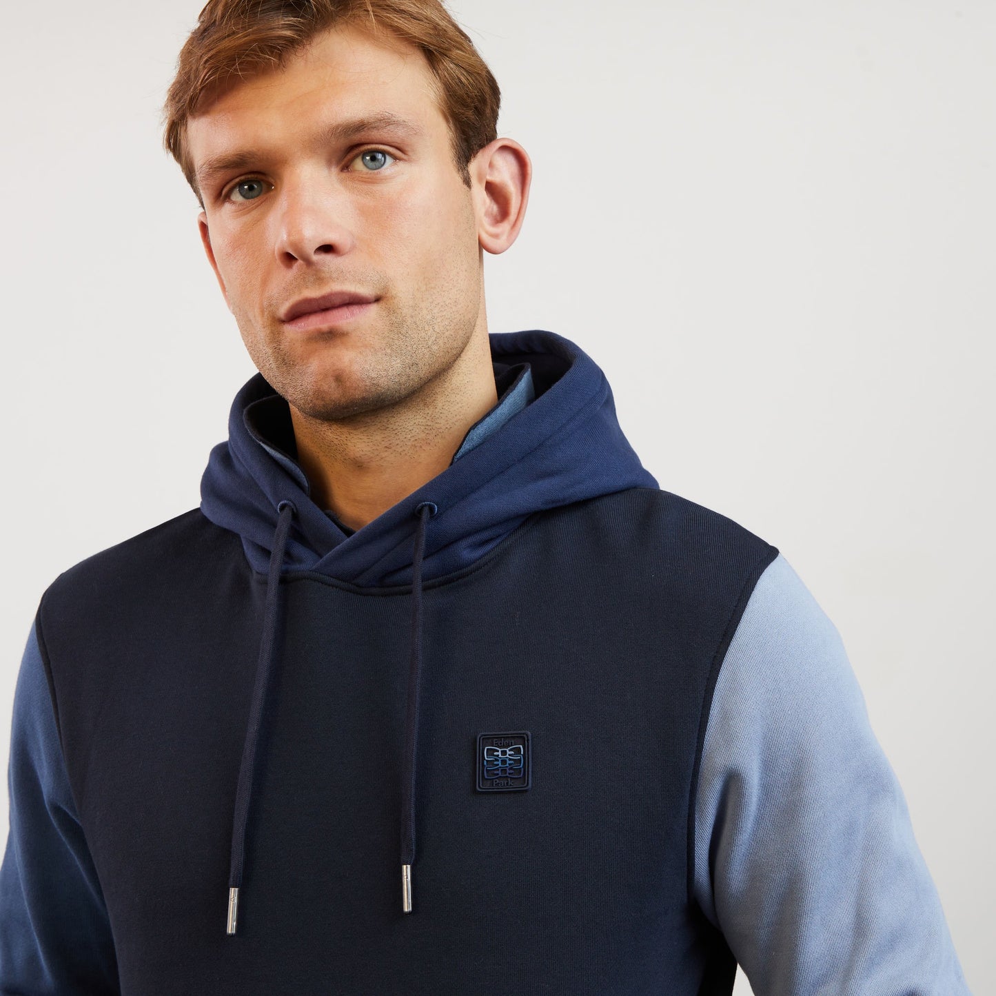 Blue colourblock sweatshirt