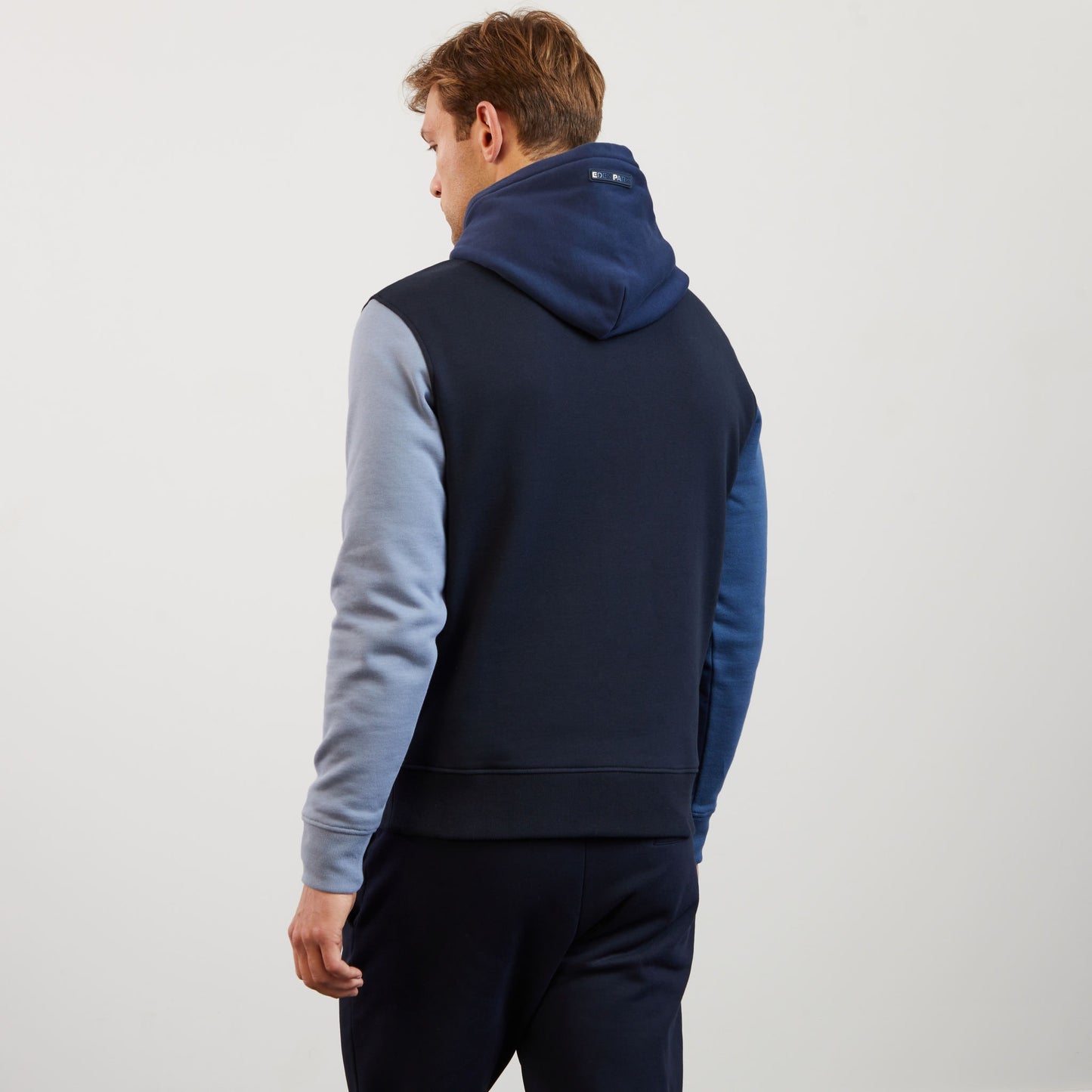 Blue colourblock sweatshirt