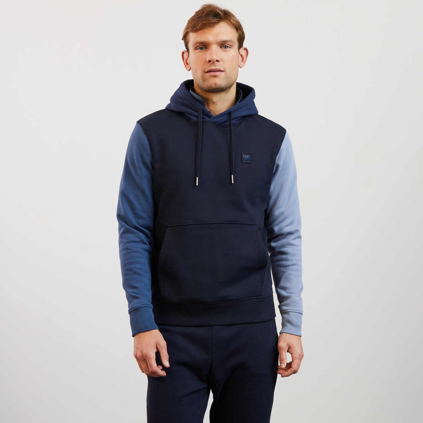Blue colourblock sweatshirt