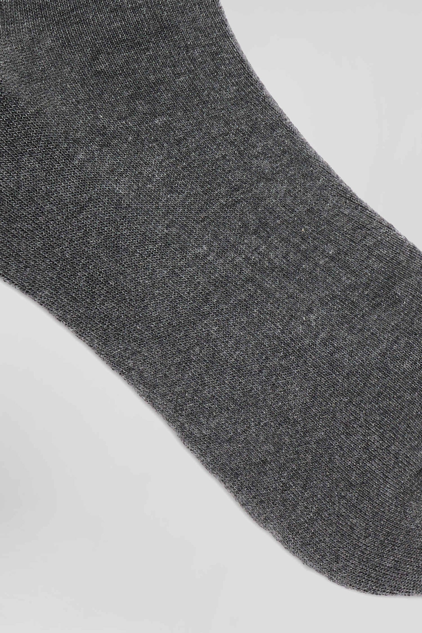 Chaussettes en coton stretch gris anthracite Eden Park